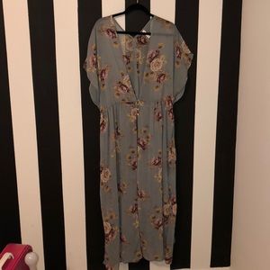 Floorlength floral kimono